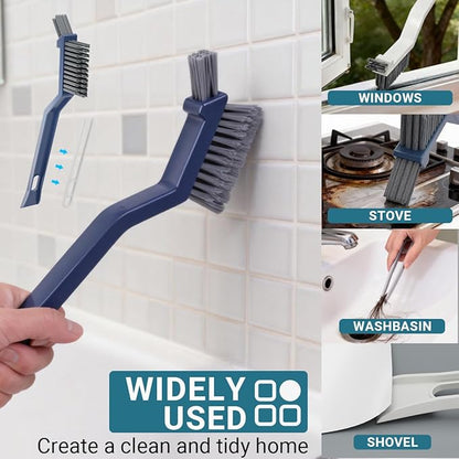 11PCS Crevice Cleaning Brush Set, Groove Gap Cleaning Tool Hard Bristle Recess Cleaning Brush Crevice Gaps Cleaning Tool for Deep Cleaning Kitchen, Bathroom, Grout, Sink, Corners, Tight Spaces & More