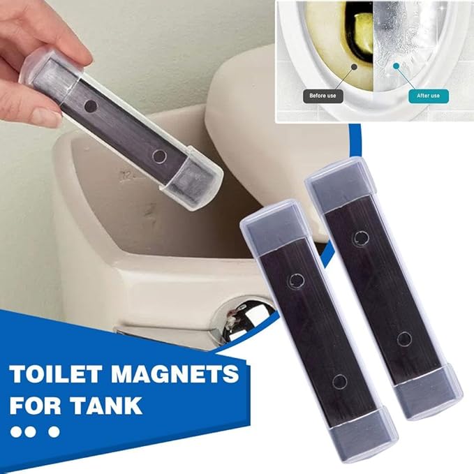 Toilet Magnets for Tank, Long Lasting Magnetic Tank Cleaner, No Chemicals No Staining Cleaning Supplies, for Household Bathroom (3PCS)