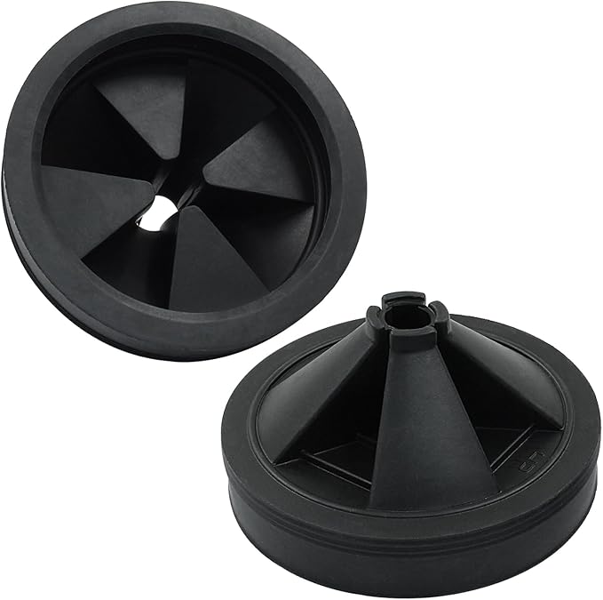 3 1/8" Garbage Disposal Splash Guard, 2Pcs Quiet Garbage Disposal Rubber Drain Insert, Garbage Disposal Parts, Removable Sink Baffles QCB-AM Compatible with Insinkerator Garbage Disposal Parts
