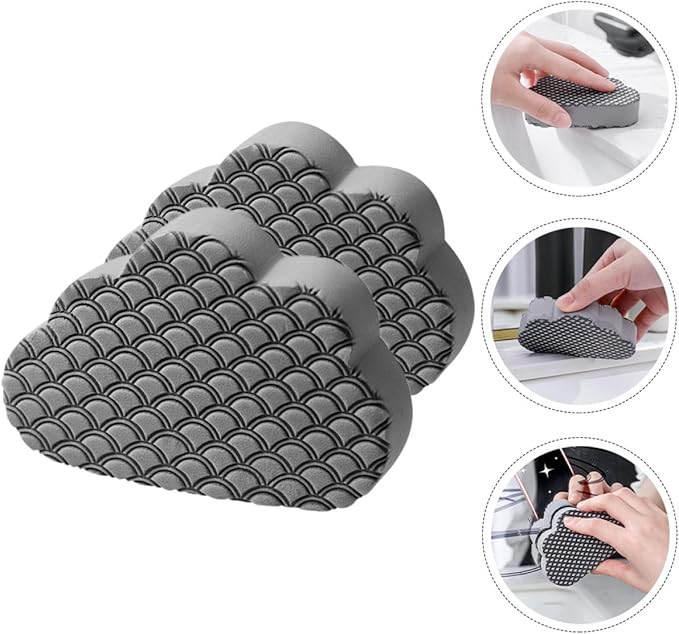 2pcs Kitchen Sponge Scrubbers Cloud Shape Pot Scrubber and Mirror Cleaner for Bathroom and Cookware Cleaning Home Washing Tool