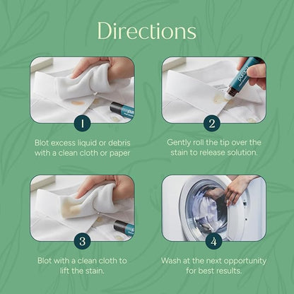 Puracy Stain Remover Pen, Natural Based Travel and Laundry Stain Cleaner for Clothes, Baby Essentials, Kids Stains, Oil and Fabric Spot Cleaner, Unscented (Stain Remover Pen, 1 Pack)