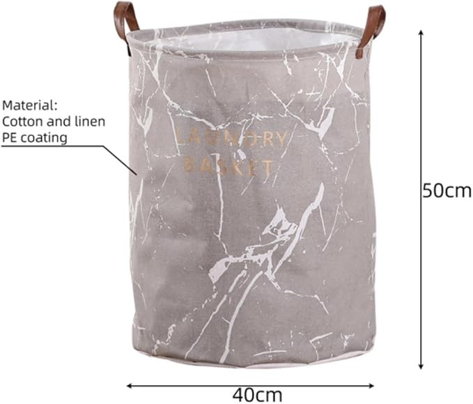 1PC Folding Laundry Basket Round Storage Bin Bag Large Hamper Collapsible Clothes Toy Basket Bucket Organizer Large Capacity