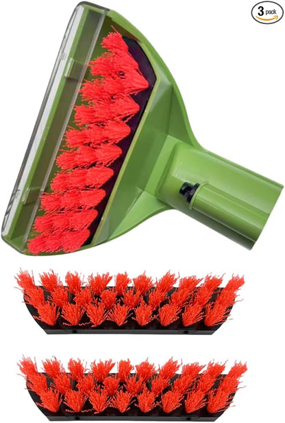 Upgraded 5.3in 1400B Little Green Machine Multi-Purpose Tools Brush Replacement Parts Compatible with 1400B 3194 3353 2458 3588F 1986 1425 2513E 3624 Tough Stain Brush Tool Attachments (green 1+2)
