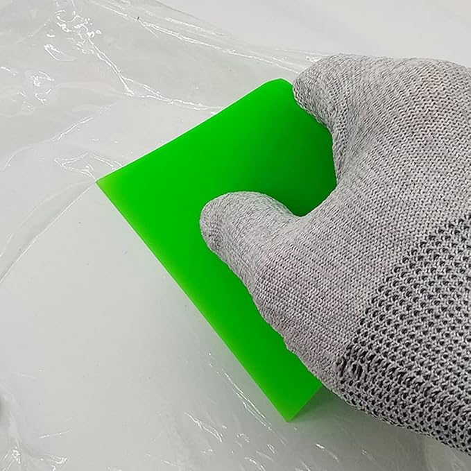 PPF Squeegee Anti-Scratch Soft TPU Vinyl Small Tint Scraper Water Blade for Paint Protection Film,Vinyl Wrap/Window Tint Tools, Mirror/Window/Household Cleaning (Green)
