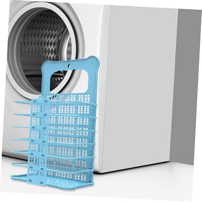 Luxshiny Plastic Laundry Baskets Wall Mount Storage Organizer Collapsible Bucket