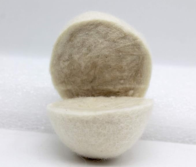 Wooland Wholesale Bulk Laundry XL Premium Wool Dryer Balls - 100% New Zealand Organic Wool Natural Fabric Softener for Sensitive Skin, Babies (300 Count)