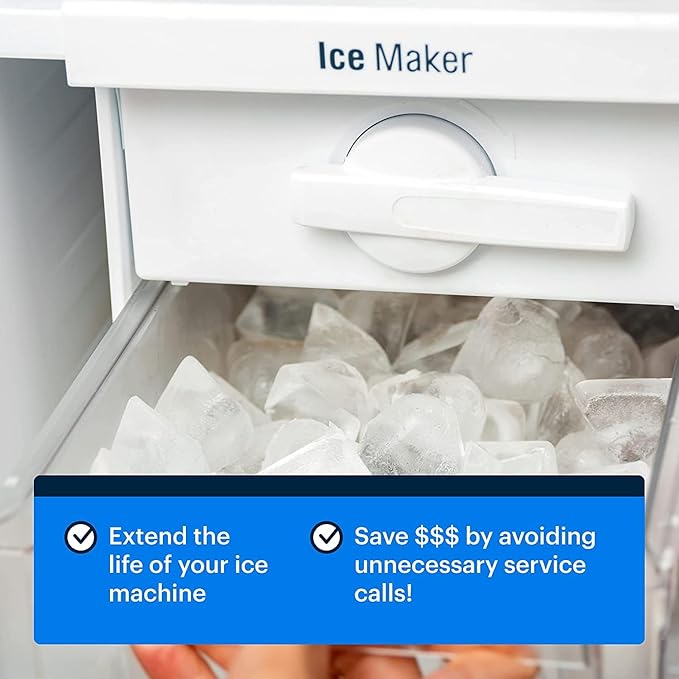 Essential Values Ice Machine Cleaner and Descaler 16 fl oz - Ice Maker Cleaner and Descaler - Compatible with All Major Brands (Scotsman, KitchenAid, Affresh, Opal, Manitowoc)