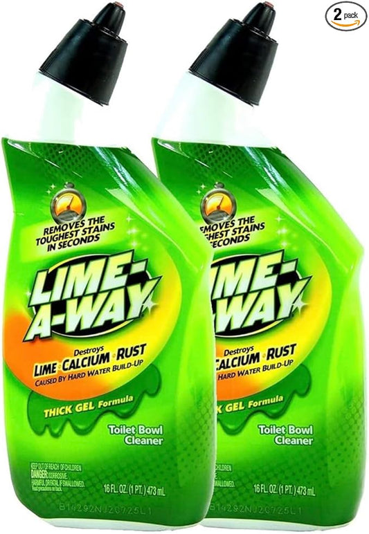 Lime-A-Way Toilet Bowl Cleaner, Liquid 16 oz (Pack of 2)