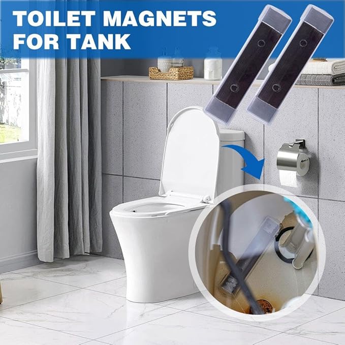 Toilet Magnets for Tank, Long Lasting Magnetic Tank Cleaner, No Chemicals No Staining Cleaning Supplies, for Household Bathroom (1PCS)