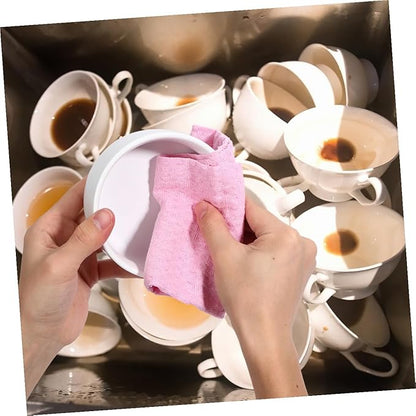 GALPADA 4pcs 100% Cotton Dish Towels Set Absorbent Kitchen Cleaning Cloths Lint-Free Sturdy Dish Wipe Cloths for Washing and Household Cleaning