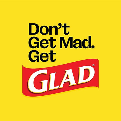 Glad ForceFlex MaxStrength LeakGuard Trash Bags, 13 Gal, Sunshine Lemon Scent, 90 Ct (Pack May Vary)