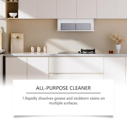 Multi-Surface Cleaning Spray with Solvents & Surfactants, Formula for Kitchen Grease on Stainless Steel & Marble, 4 Fl Oz