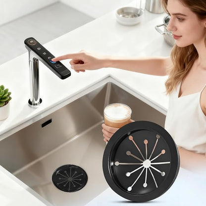2-Pack Garbage Disposal Splash Guard, 3-1/8 Universal Sink Baffle, Splash-Proof Stopper to Prevent Water & Food Splashes, Fits Whirlaway, Waste King, GE Models & Most Standard Units