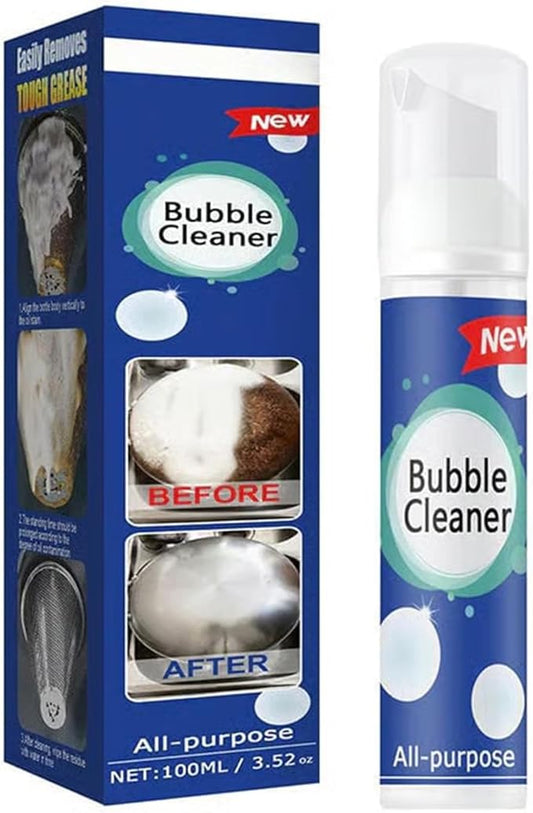 Foaming Heavy Oil Stain Remover,Rinse-Free Foam Cleaner Spray for Kitchen Grease,Multi Surface All Purpose Cleaner for Stovetops,Countertops,Range Hoods,Sinks and More (100ml/3.4oz,1 pc)