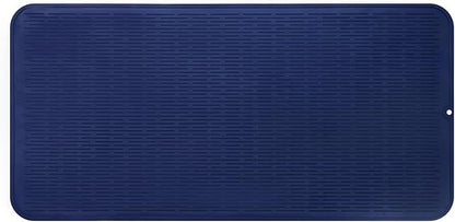 MicoYang Silicone Dish Drying Mat for Multiple Usage,Easy clean,Eco-friendly,Heat-resistant Silicone Mat for Kitchen Counter or Sink,Refrigerator or Drawer Liner Navy Blue 5XL 36inches x 18inches
