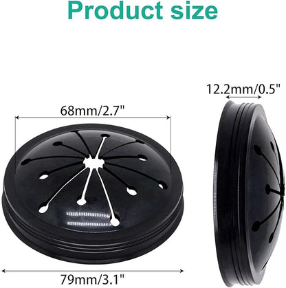 2pcs 3-1/8" Garbage Disposal Splash Guard, Quiet Garbage Guard Disposal Drain Cover Garbage Disposals Rubber Drain Plugs Sink Splash Guard Replacement (Style B)