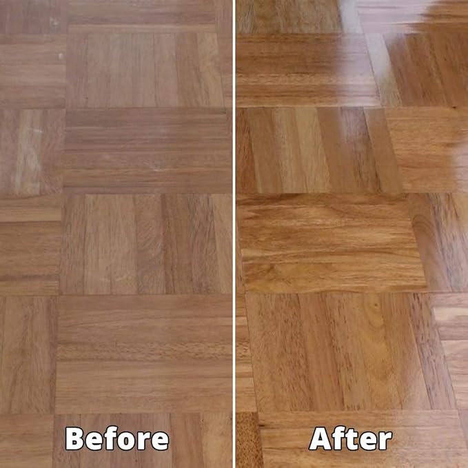 Rejuvenate All Floors Restorer and Polish Fills in Scratches Protects & Restores Shine No Sanding Required (128 oz) and Rejuvenate Cabinet And Furniture Restorer Fills In Scratches, Shines And Protects Indoor Cabinets And Furniture, 16 Ounces