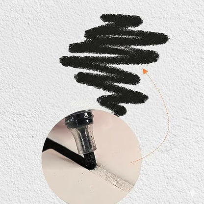 Black Grout Paint Pen Tile Grout Colorant & Sealer Marker, Quick-Dry, Ideal for Bathroom, Shower, Kitchen Tiles Restores Grout Lines, 3 Adjustable Tips (2-3 mm)