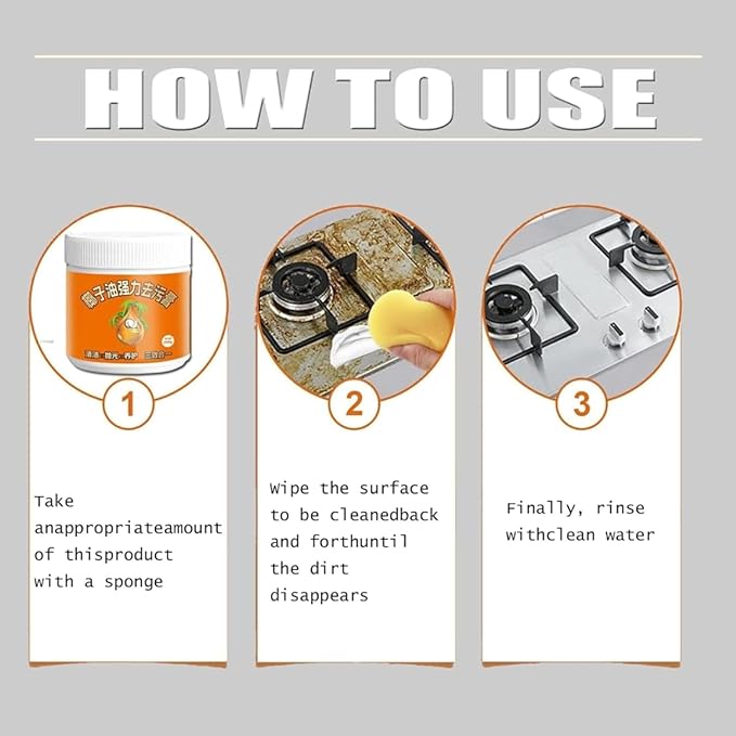 Wegodal Multi-Purpose Powerful Cleaner for Kitchen, Upgrade Heavy Kitchen Grease Remover, 3 In 1 Coconut Oil Natural Cleanser for Faucets, Tiles, Oven & Stove Top (2)