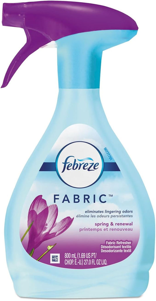 Tide 19760 Spring & Renewal Febreze Air Freshener, Trigger Spray Dispenser, 27 oz, 4-5 Ph
