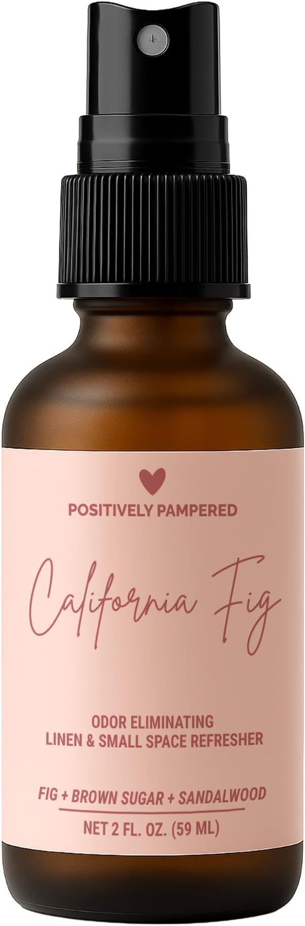 California Fig Luxury Small Space Air & Linen Freshener Spray - Fig + Brown Sugar + Sandalwood - Designer-Inspired Home Fragrance - Non Toxic Room Spray + Odor Eliminator - 2 oz Travel Size
