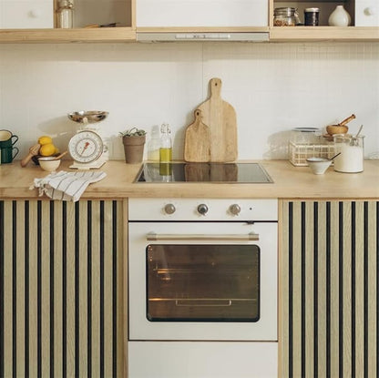 myforHD Wallpaper Peel and Stick Wood Grating Stripe Self-Adhesive Wallpaper Faux Wood Contact Paper Wood Slats Self Adhesive Wall Paper PVC Vinyl Film Removable Waterproof (Wood B, 17.3" x 236")