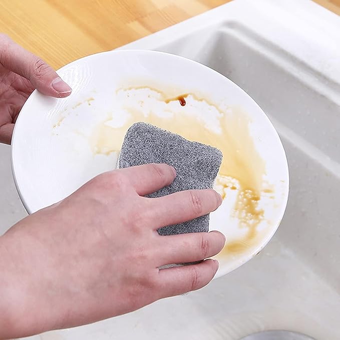 Kitchen Dishwashing Sponge Individually Wrapped Sponges, Bulk Non Scratch Scouring Pad Odor-Free Dish Sponges for Washing Dishes Wipes for Household Cleaning Dishes Travel Apartments (Grey 1000 Pack)