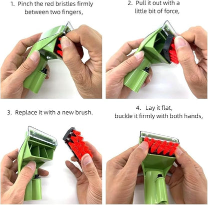 1400B Cleaning Brush Replacement Parts Compatible for bissell 1400B 1400 3194 3353 2458 3588F 1986 1425 1844 2290A 1400W 1425W Tough Stain Brush Tool Green Attachments