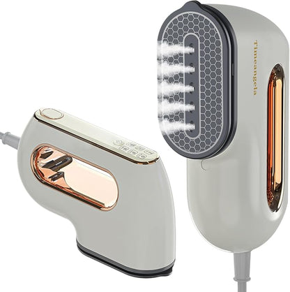 Portable Travel Steamer Iron for Clothes: Mini Handheld Garment Steam Ironing Machine for Clothing - Professional Small Size Hand Held Traveling Fabric Steamers for Wrinkle on Dress Shirt (Gray)