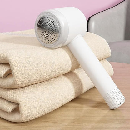 IMIKEYA Fabric Shaver and Electric Lint Remover 2pcs with Sticky Lint Container, Rechargeable Clothes Hairball Trimmer for Home and Carpet Use