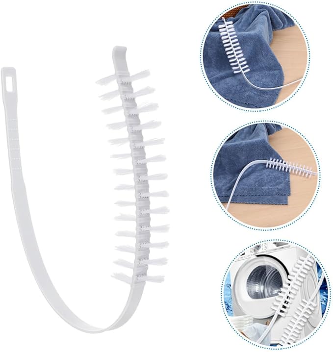 TEHAUX 2pcs Washing Machine Brush Set Long Hair Washer Tool for Inner Drum and Agitator Effective Washing Machine Cleaning Accessories