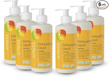 Sonett Organic Dishwashing Liquid Calendula 10 Fl.Oz Certified Organically Grow (Pack of 6)