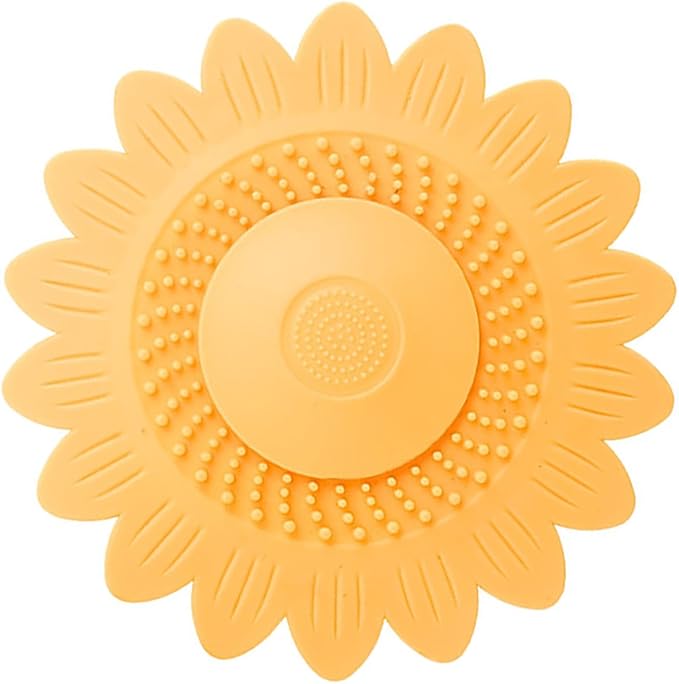 Flower Shape Sink Stopper Silicone Shower Drain Bath Plug Hair Catcher Sink Drain Covers Kitchen Bathroom Sink Plug