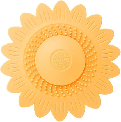 Flower Shape Sink Stopper Silicone Shower Drain Bath Plug Hair Catcher Sink Drain Covers Kitchen Bathroom Sink Plug