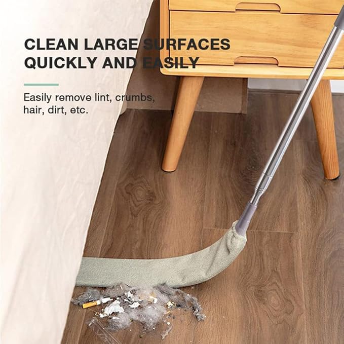 2PCS Retractable Gap Dust Cleaner, Microfiber Hand Duster, Under Fridge & Appliance Duster, Telescopic Dust Brush for Wet and Dry, Cleaning Tools for Home Bedroom Kitchen (2PCS)