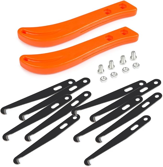 12PCS Grout Remover Tool, 2 Grout Saw and 10 Removal Knife, Caulking Tool Kit Caulking Edge Kit for Kitchen, Bathroom, Bedroom, Tiles Gap