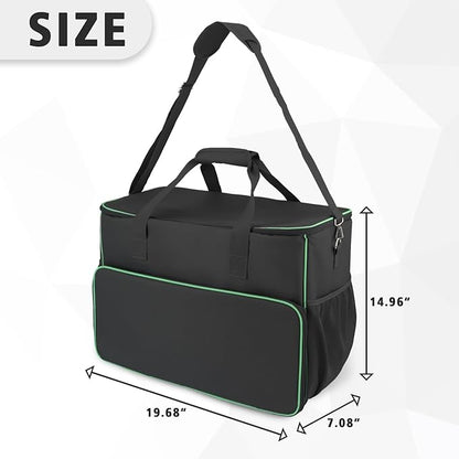 Carry Bag for Bissell Little Green Machine 1400B, Large Storage Bag Carrying Case for Bissell Carpet Cleaner, Car Vacuum Attachments Cleaning Tools Organizer, Cleaner Solution Pocke, Black(Bag Only)