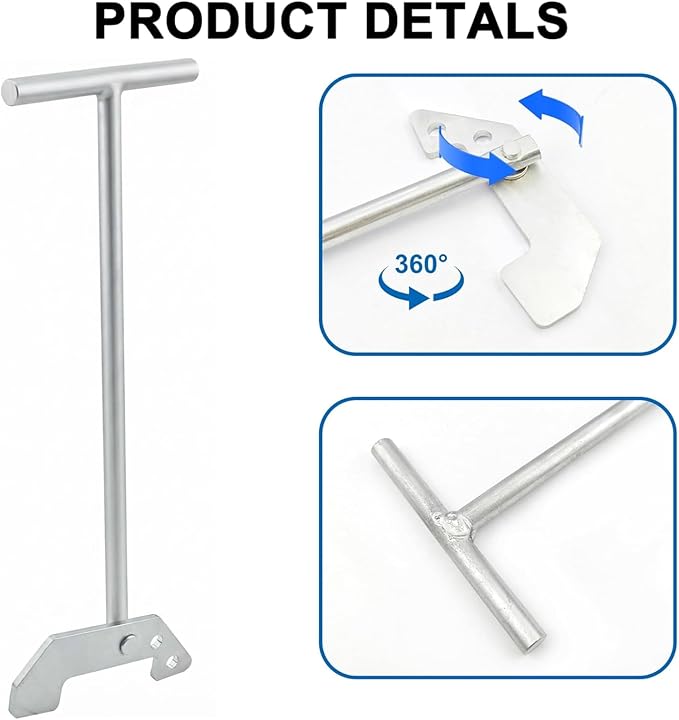 Garbage Disposal Wrench, Garbage Disposer Unjamming Wrench Compatible with Waste King, Moen and InSinkErator Garbage Disposal- for Dislodge Jams or Clutter