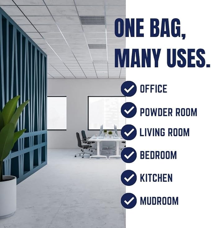Plasticplace 6 Gallon Trash Bags White Drawstring Garbage Can Liners,17” x 20”,for Bathroom Kitchen Office Car Small Trash Bags,Leak-Proof & Tear-Resistant,100 Count (Pack of 6)