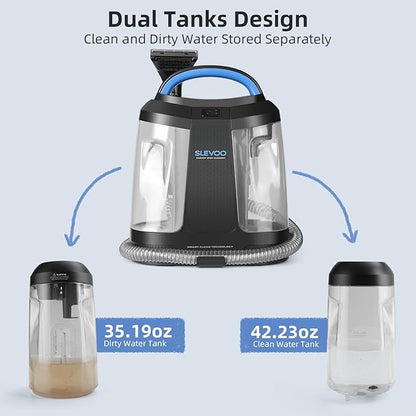 450W Powerful Portable Carpet & Upholstery Spot Cleaner Machine, Free Cleaning solution Included, 11Kpa Power Suction With Tools For Pets, Area Rugs And Couches