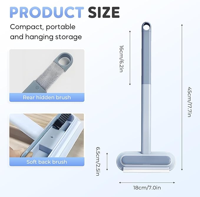 2025 New 4-in-1 Multifunctional Pet Hair Remover, Reusable Double-Sided Cleaning Brush for Couch, Carpet, Furniture, Clothes & Car