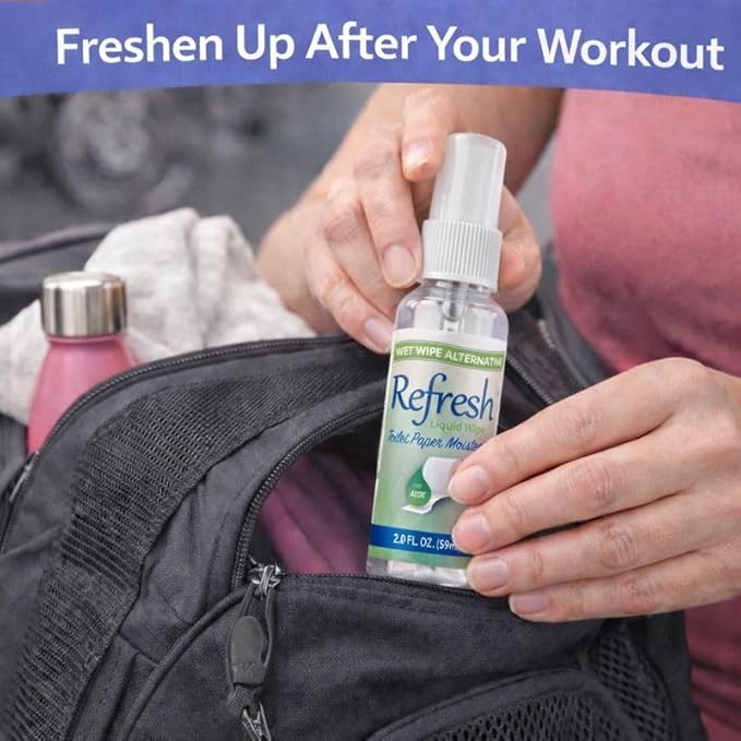 Refresh Liquid Wipe: Toilet Paper Spray (Original Spray, 2 Fl Oz (3 Pack))