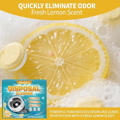 Automatic Toilet Bowl Cleaner Tablets 12-Pack and Garbage Disposal Cleaner Tablets 24-Pack