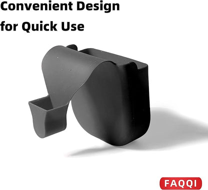 Black Reusable Silicone Fuel Glove-Silicone Glove for Pumping Gas-Protect Hands from Filthy Gas Pump Handles and Keypads, Durable and Universal