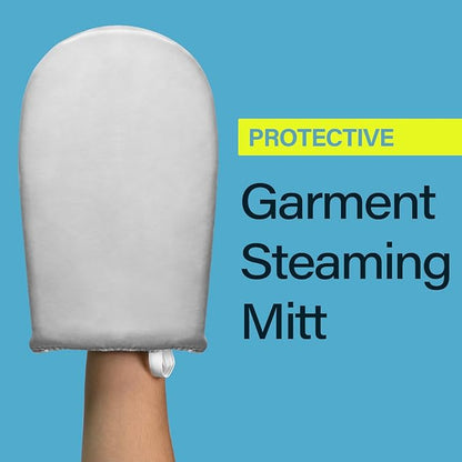 Clothes Steamer Stand Hanger with Steamer Ironing Glove for Steaming Clothes, Handheld Garment Steamer Rack with Grey Mini Handhelded Ironing Pad Board