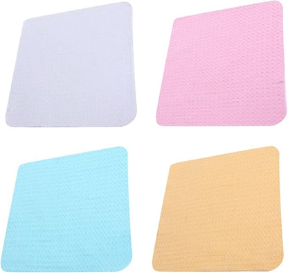 VILLCASE 4pcs Cotton Kitchen Cleaning Cloth Set, Absorbent Dish Towels, Sturdy Non-linting Washable Multi-Functional Kitchen Wipes for Household Cleaning