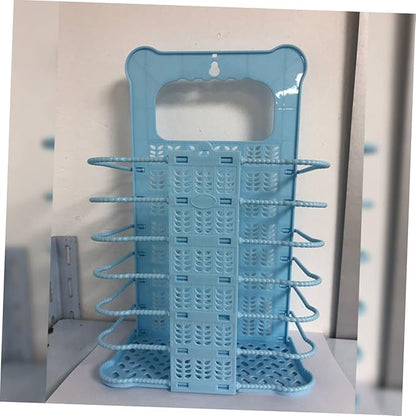 Foldable Wall Mount Laundry Basket Small Saving Dirty Clothes Organizer with Large Capacity and Strong Load Bearing Easy to Install Bathroom Storage Holder for Laundry and Sundries