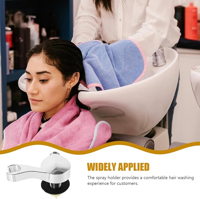 Shampoo Bed Spray Head Holder: Shower Head Nozzle Holder for Hair Washing Basin Salon Supplies Shower Sprayer Bracket Easy Installation for Hairdressing Bed Home Use