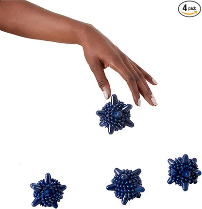 Esembly Agitators, Washer Dryer Balls for Cleaner Softer Laundry, Reusable Eco-Friendly Silicone Laundry Dryer Balls, 4 Pack