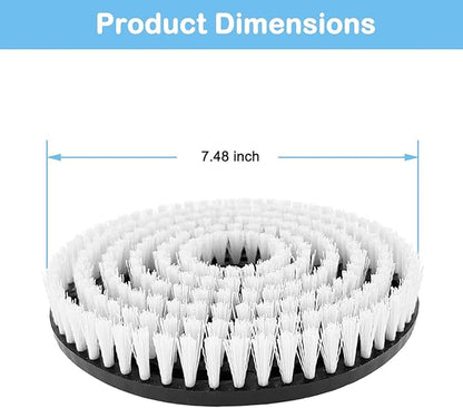 2 Pack S7001 Upgraded Replacement Steam Mop Brush Heads for Shark S8201 S8001 S7001 S7201 S7000 S7005 S7020 Steam Mop & Scrub All-in-One Scrubbing, Dirt Grip Scrub Washable Replacement Brush, White